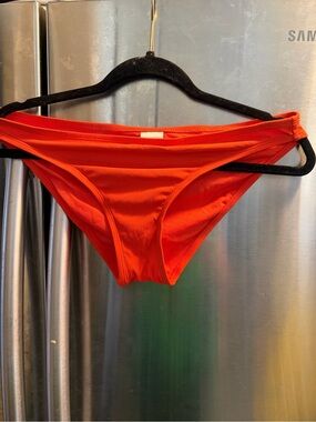 Xhilaration Ribbed Orange Bikini Bottoms